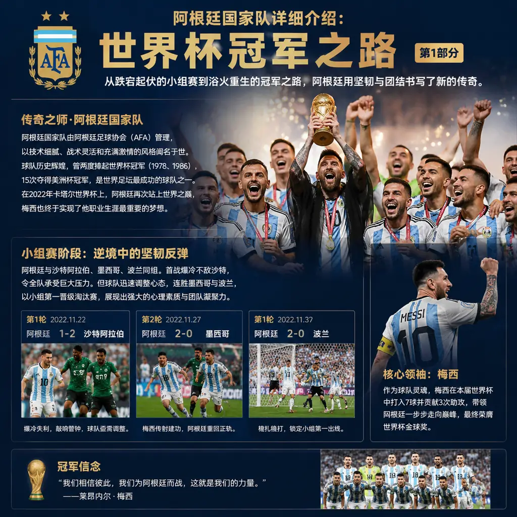 阿根廷国家队详细介绍：世界杯冠军之路