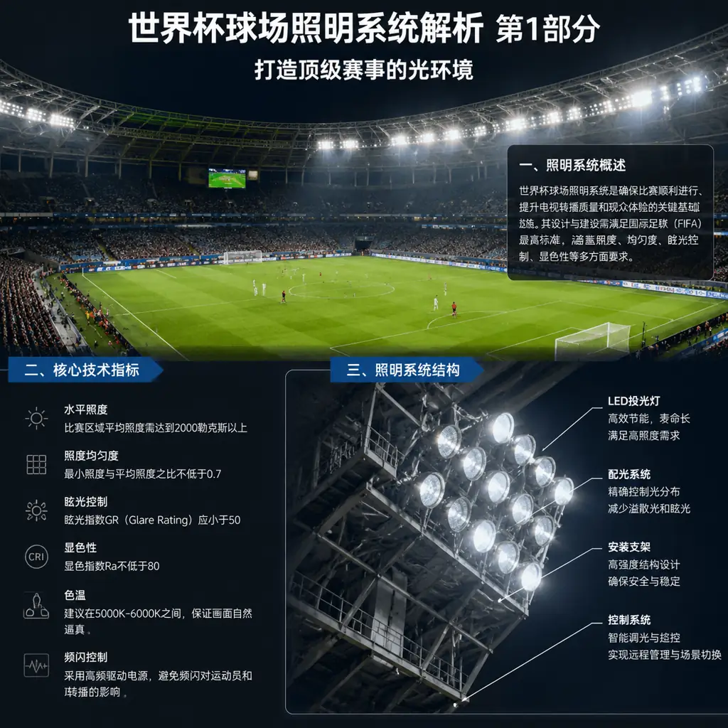 世界杯球场照明系统解析