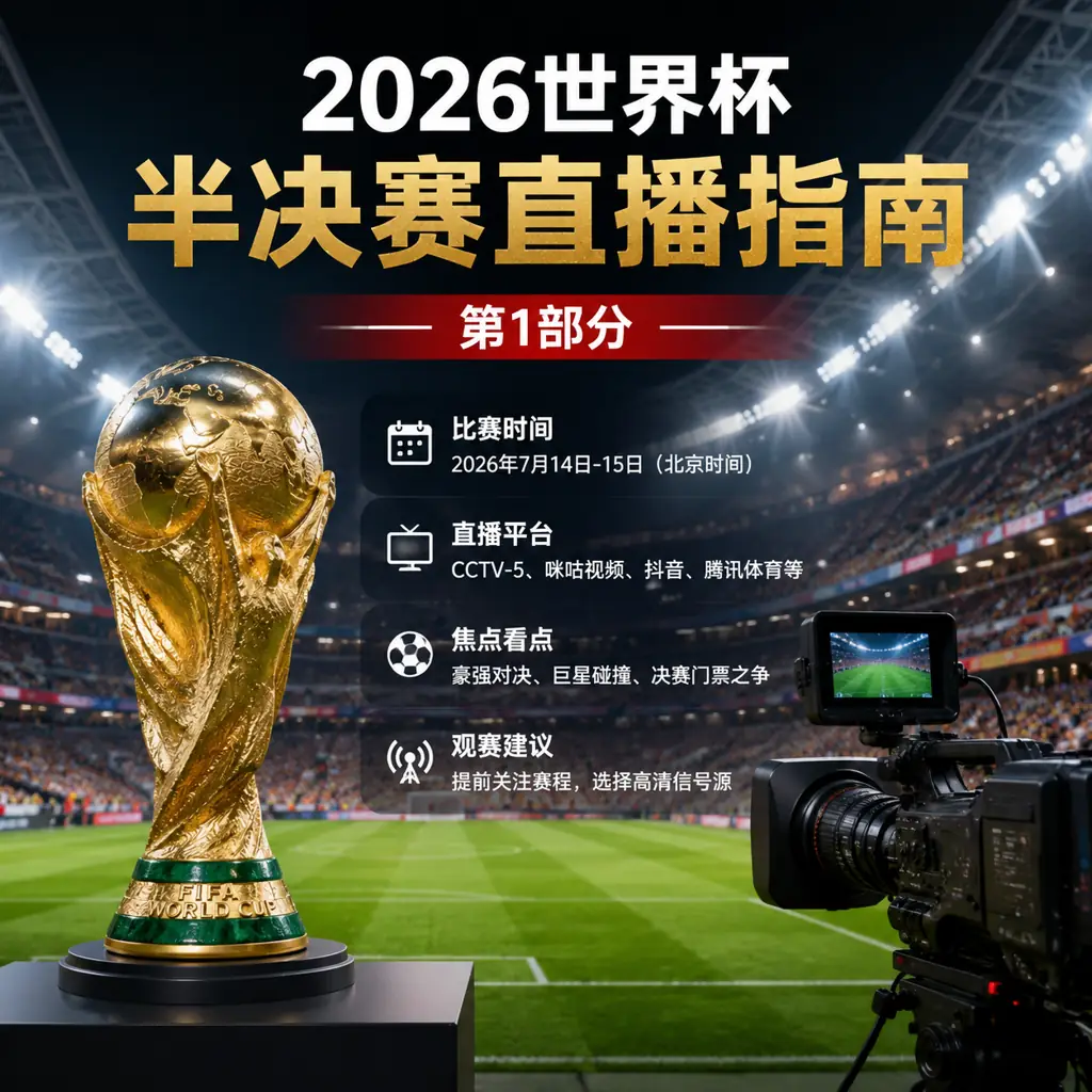 2026世界杯半决赛直播指南