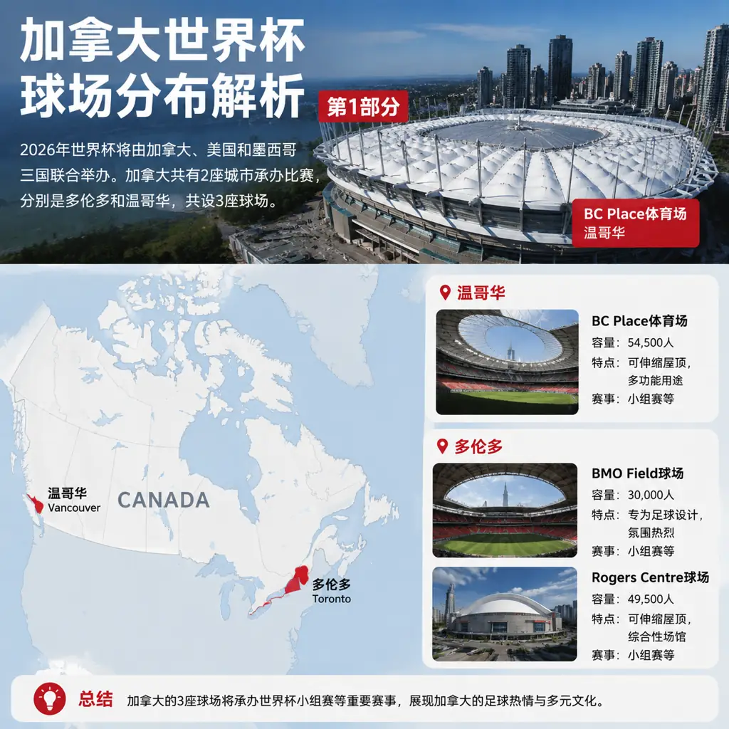 加拿大世界杯球场分布解析