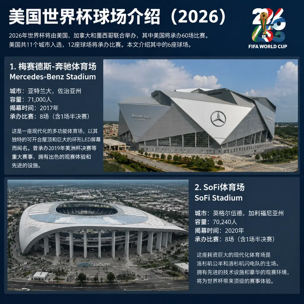 美国世界杯球场介绍（2026）