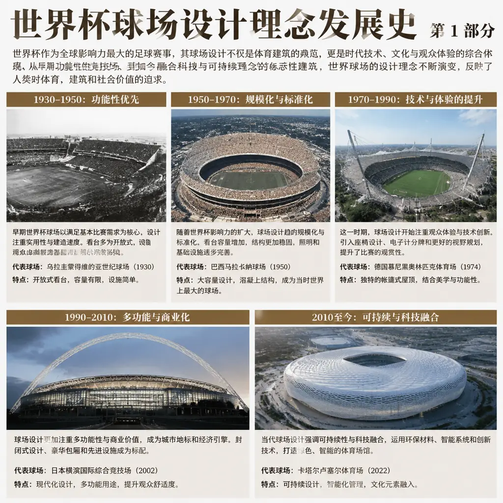 世界杯球场设计理念发展史