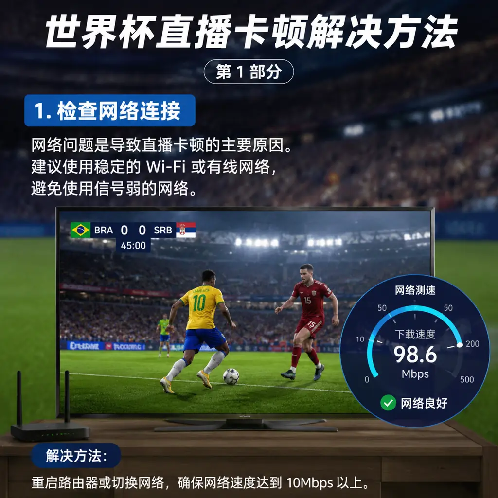 世界杯直播卡顿解决方法